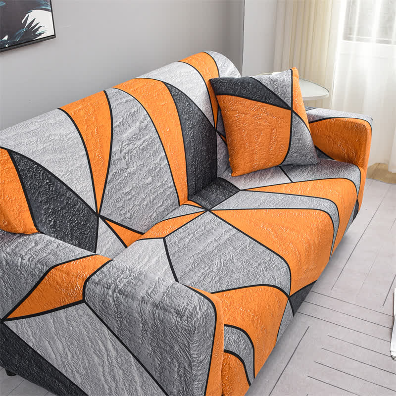 Elastic Modern Geometric Soft Sofa Cover - image 4