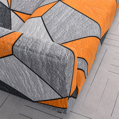 Elastic Modern Geometric Soft Sofa Cover - image 5
