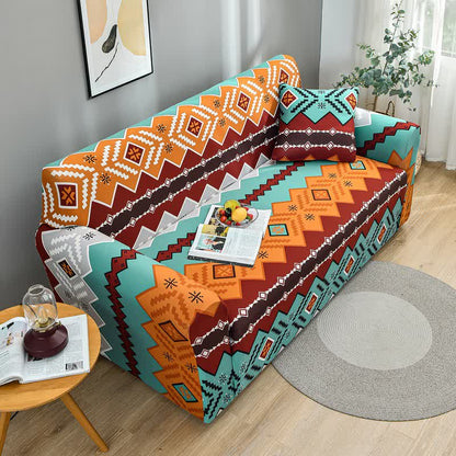 Navajo Style Elastic Stretchable Couch Cover - image 3