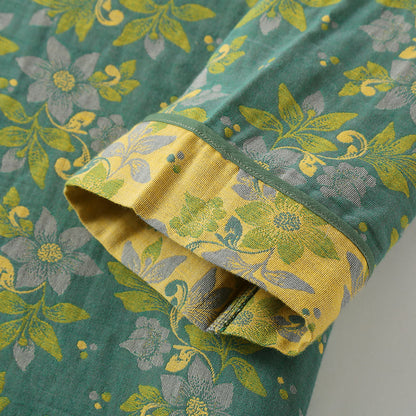 Jacquard Cotton Gauze Floral Nightgown - image 5