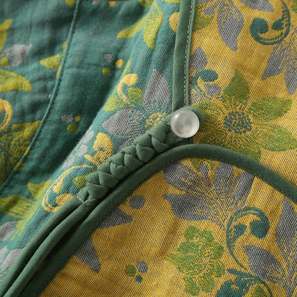 Jacquard Cotton Gauze Floral Nightgown - image 2