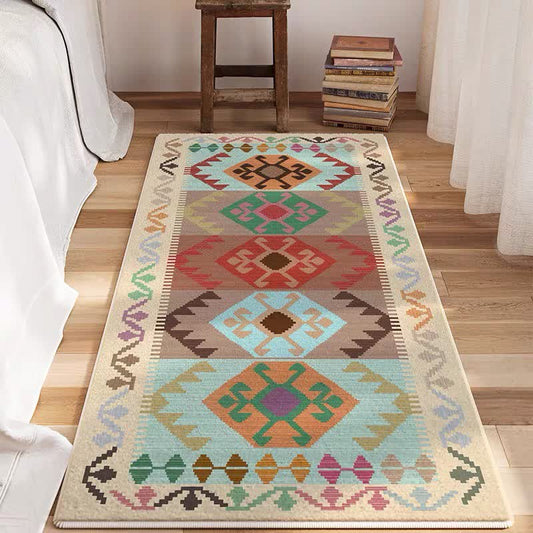 Anti-slip Afghan Kilim Bedroom Runner Rug - 23" x 71" - image 0