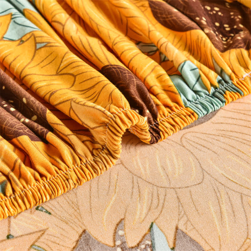 Elastic Stretchable Rural Sunflower Couch Cover - image 12