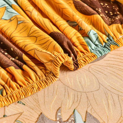 Elastic Stretchable Rural Sunflower Couch Cover - image 12