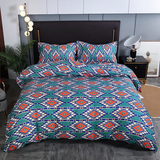 Geometric Bohemian Brushed Bedding Set(3PCS) - King - image 0