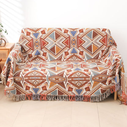 Retro Triangle Tassel Cotton Gauze Quilt - image 2