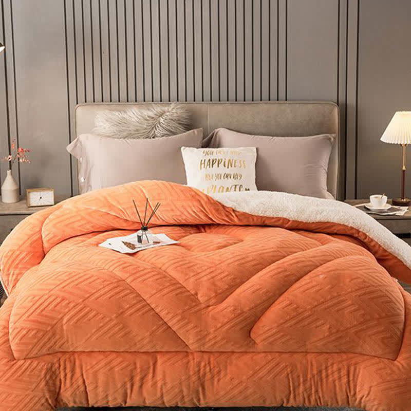 Thick Sherpa Winter Blanket with Quilt Core - image 16