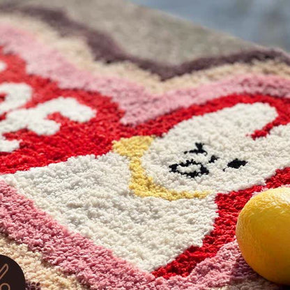 I'M FINE Cartoon Rabbit Tufted Rug - image 4