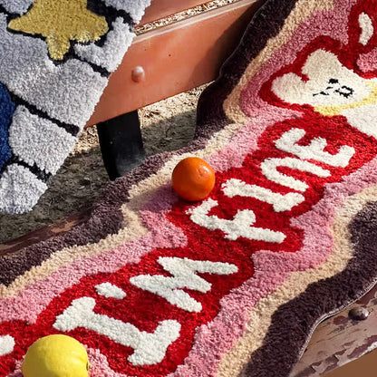 I'M FINE Cartoon Rabbit Tufted Rug - image 3