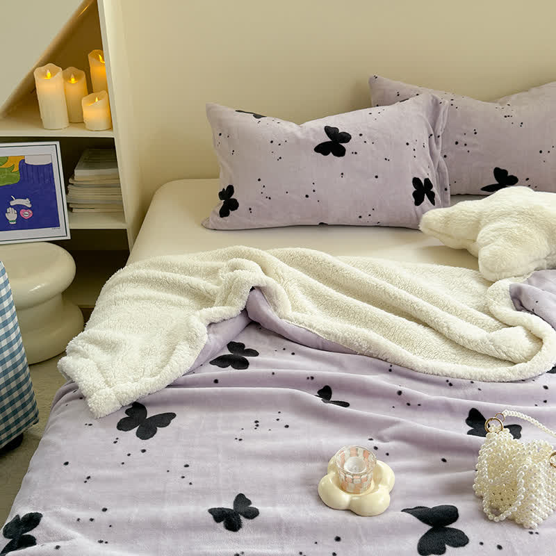 Rustic Butterfly Sherpa Throw Blanket - image 2