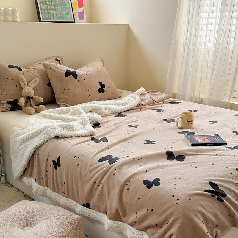 Rustic Butterfly Sherpa Throw Blanket - image 9