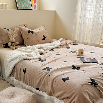 Rustic Butterfly Sherpa Throw Blanket - image 9