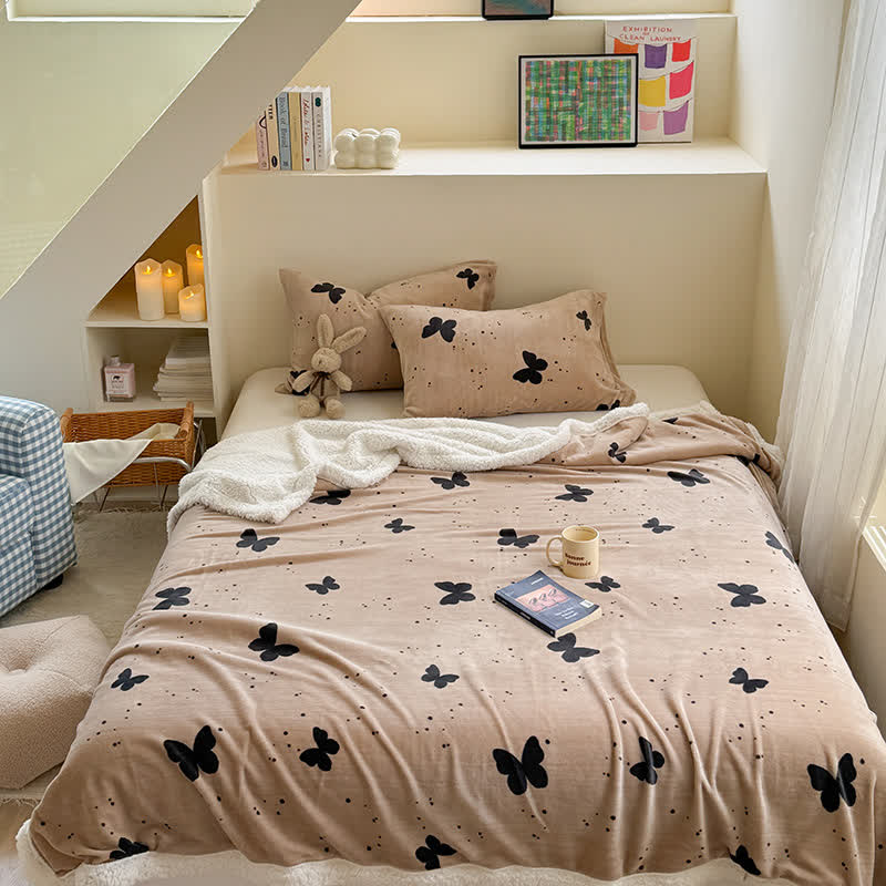 Rustic Butterfly Sherpa Throw Blanket - image 8