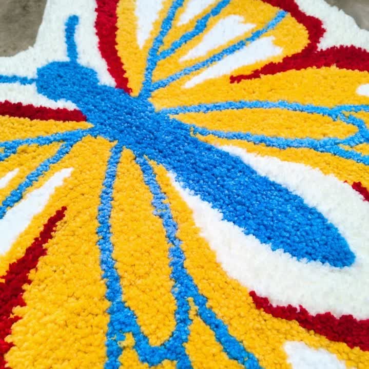 Pastoral Butterfly Soft Decorative Rug - image 3