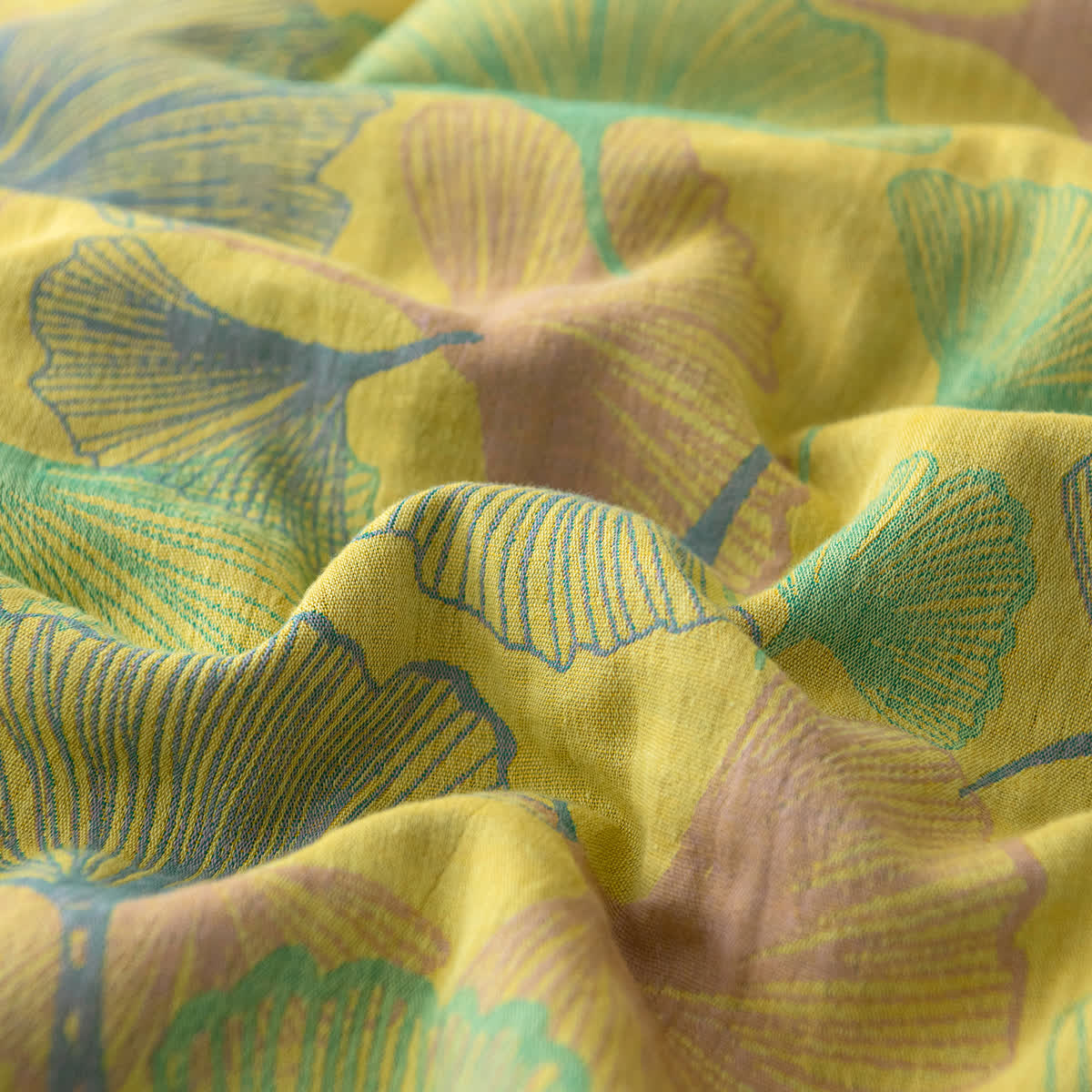 Ginkgo Leaf Cotton Gauze Elegant Bedding  - image 5