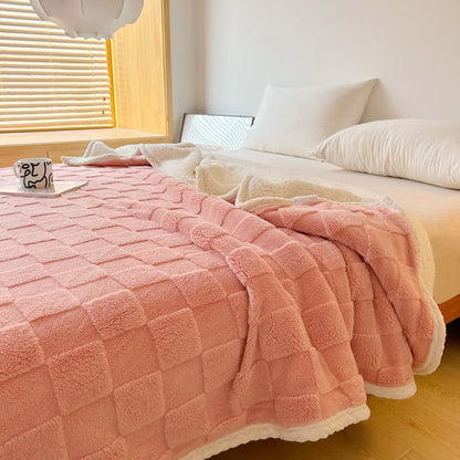 Checkerboard Texture Soft Sherpa Blanket - image 10