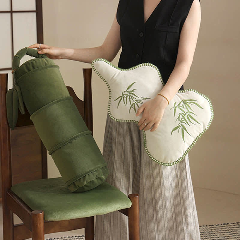 Luxurious Rural Gourd Shape Lumbar Pillow - 13" x 21" - image 0