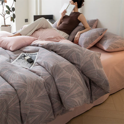 Vintage Jacquard Cotton Gauze Bedding Set (4PCS) - image 1