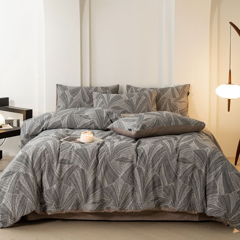 Vintage Jacquard Cotton Gauze Bedding Set (4PCS) - image 3