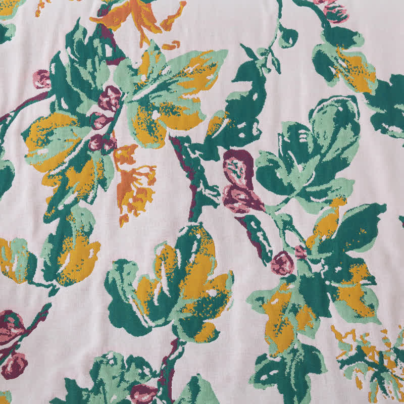 Four Layer Cotton Gauze Floral Bath Towel - image 8