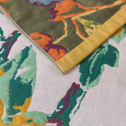 Four Layer Cotton Gauze Floral Bath Towel - image 9