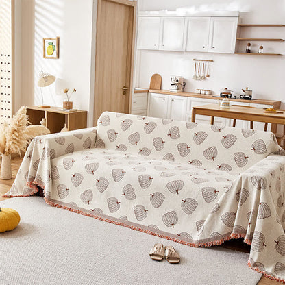 Pumpkin Reversible Chenille  Sofa Cover - image 3