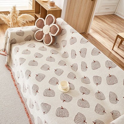 Pumpkin Reversible Chenille  Sofa Cover - image 5