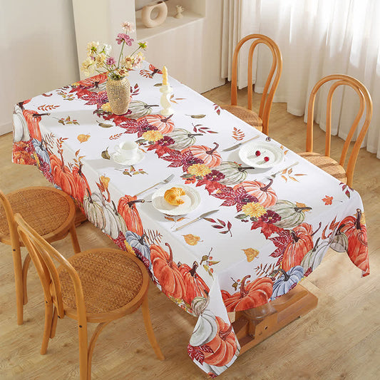 Rural Pumpkin Leaf Anti-oil Tablecloth - 59" x 120" - image 0