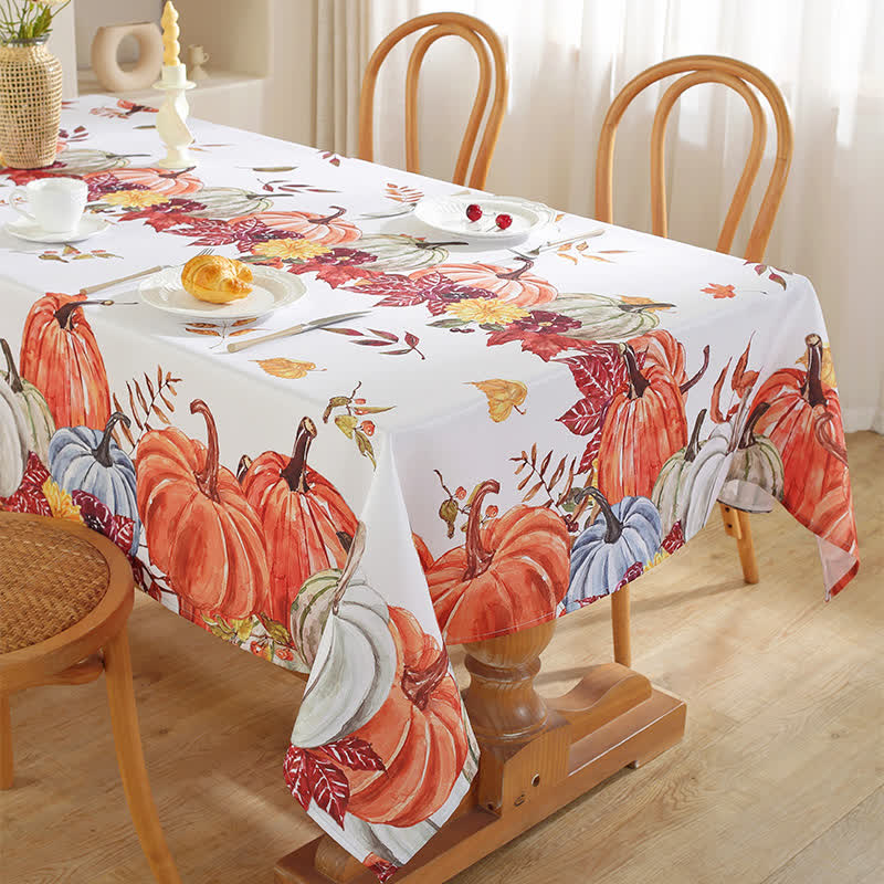 Rural Pumpkin Leaf Anti-oil Tablecloth - image 1
