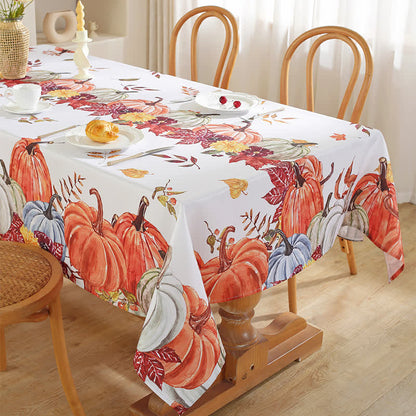 Rural Pumpkin Leaf Anti-oil Tablecloth - image 1