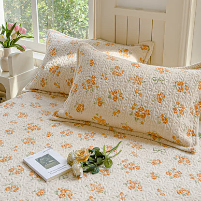Refresh Flower Warm Velvet Bedding Set(4PCS) - 2pcs Pillowcases - 19" x 29" - image 11
