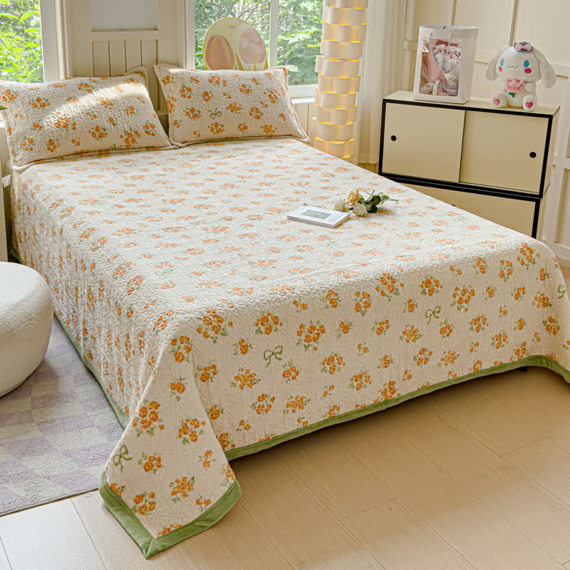 Refresh Flower Warm Velvet Bedding Set(4PCS) - image 6