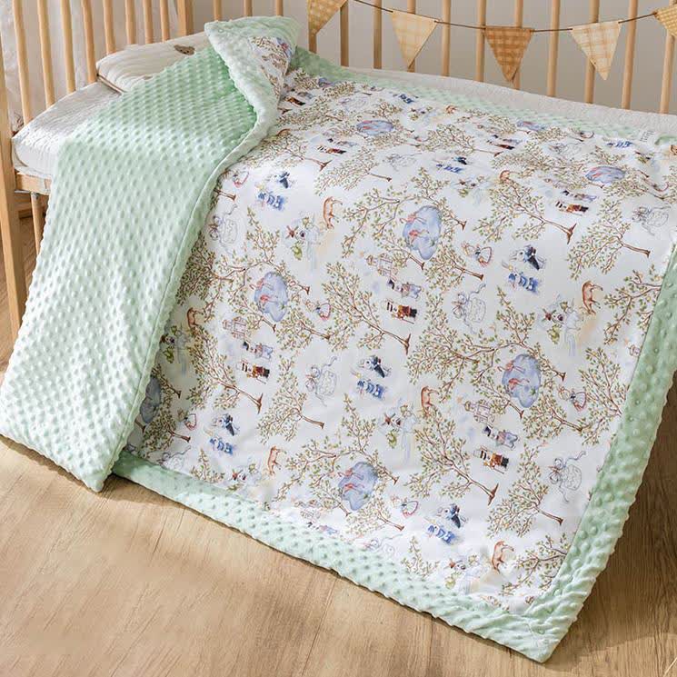 Rural Style Fluffy Cotton Baby Quilt - 43"W x 55"L - image 0