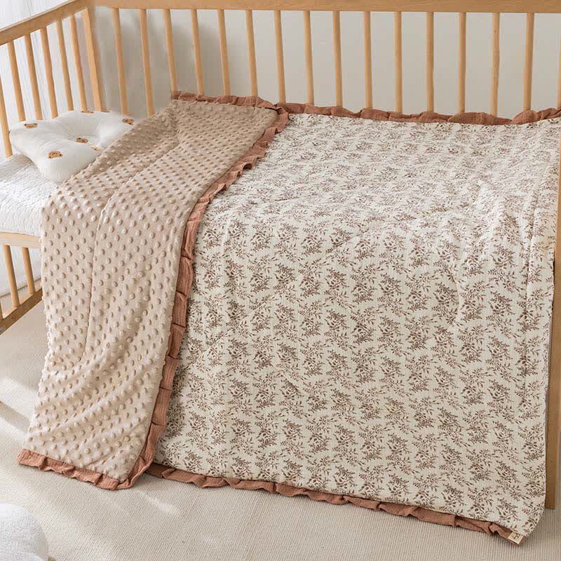 Pastoral Style Cotton Cozy Baby Quilt - image 1