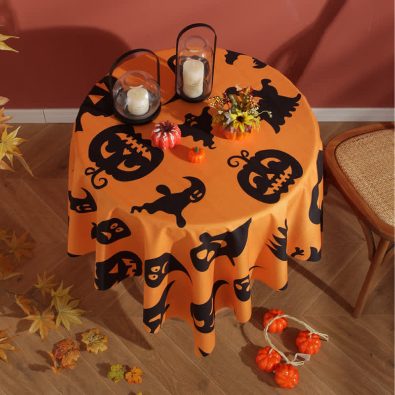 Halloween Festive Pumpkin Ghost Tablecloth - image 2