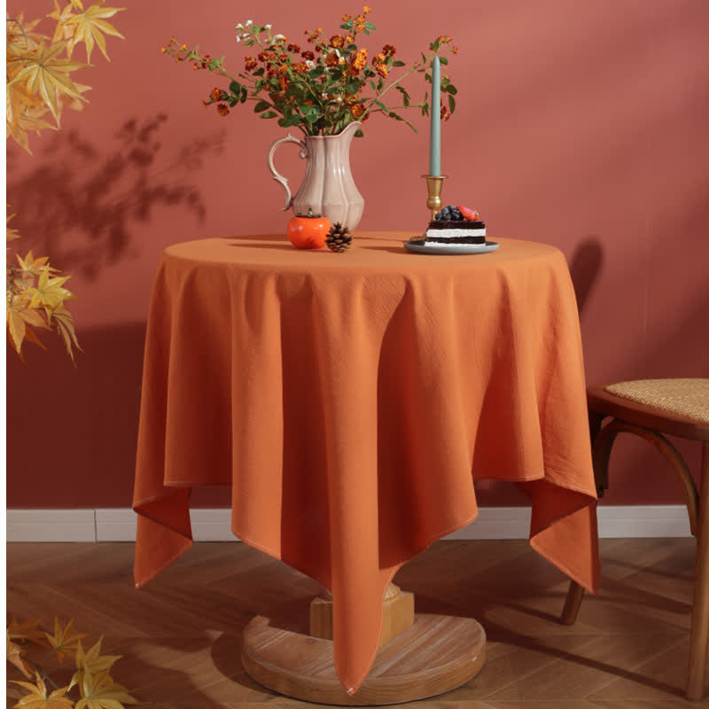Halloween Festive Pumpkin Ghost Tablecloth - Solid Color - 59" x 118" - image 4