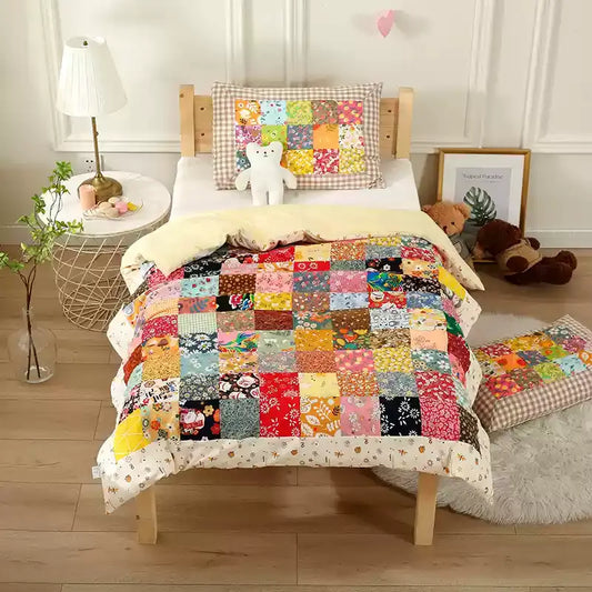Pure Cotton Splicing Soft Baby Quilt - Duvet Cover - 47"W x 59"L - image 0
