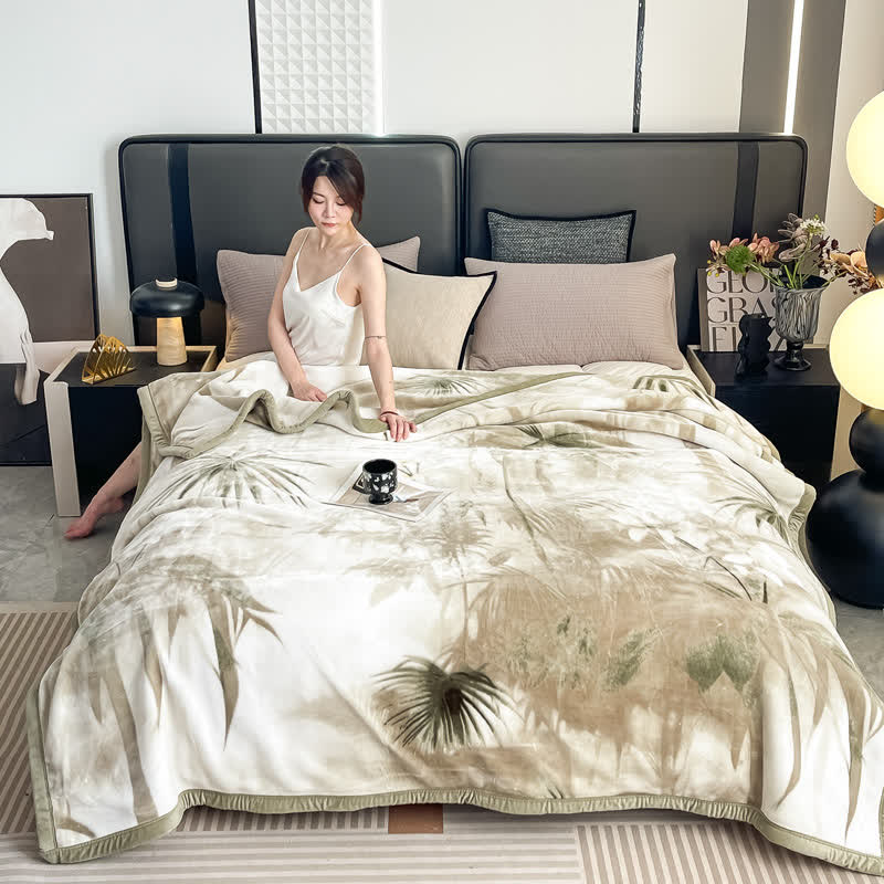 Rural Bamboo Reversible Flannel Blanket - image 1