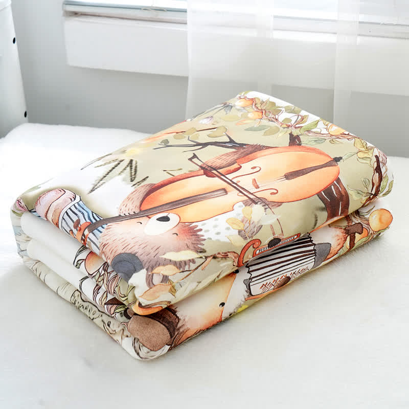 Cotton Fairy Tale Warm Baby Quilt - image 3