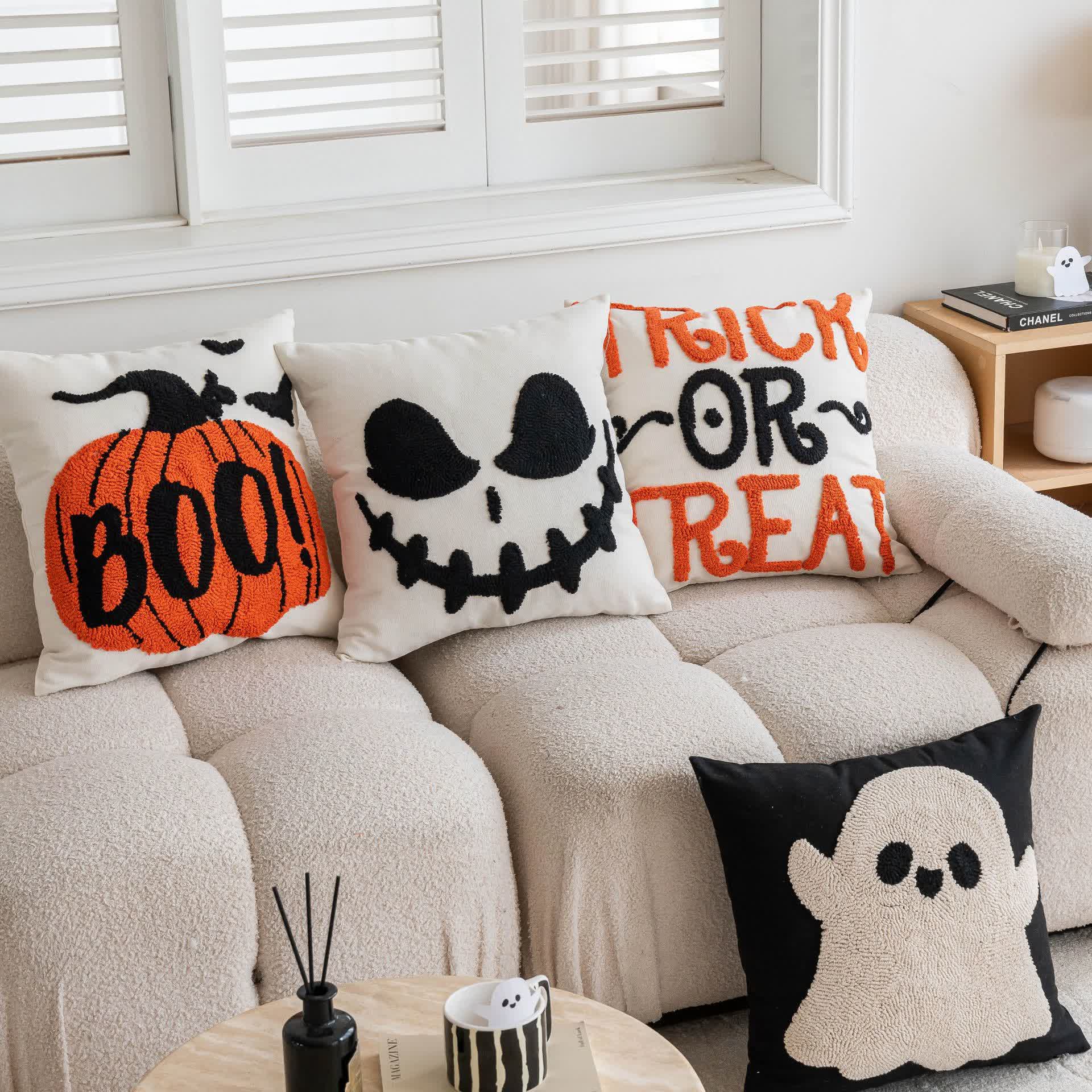 Modern Halloween Cushion Throw Pillow Cover - image 0