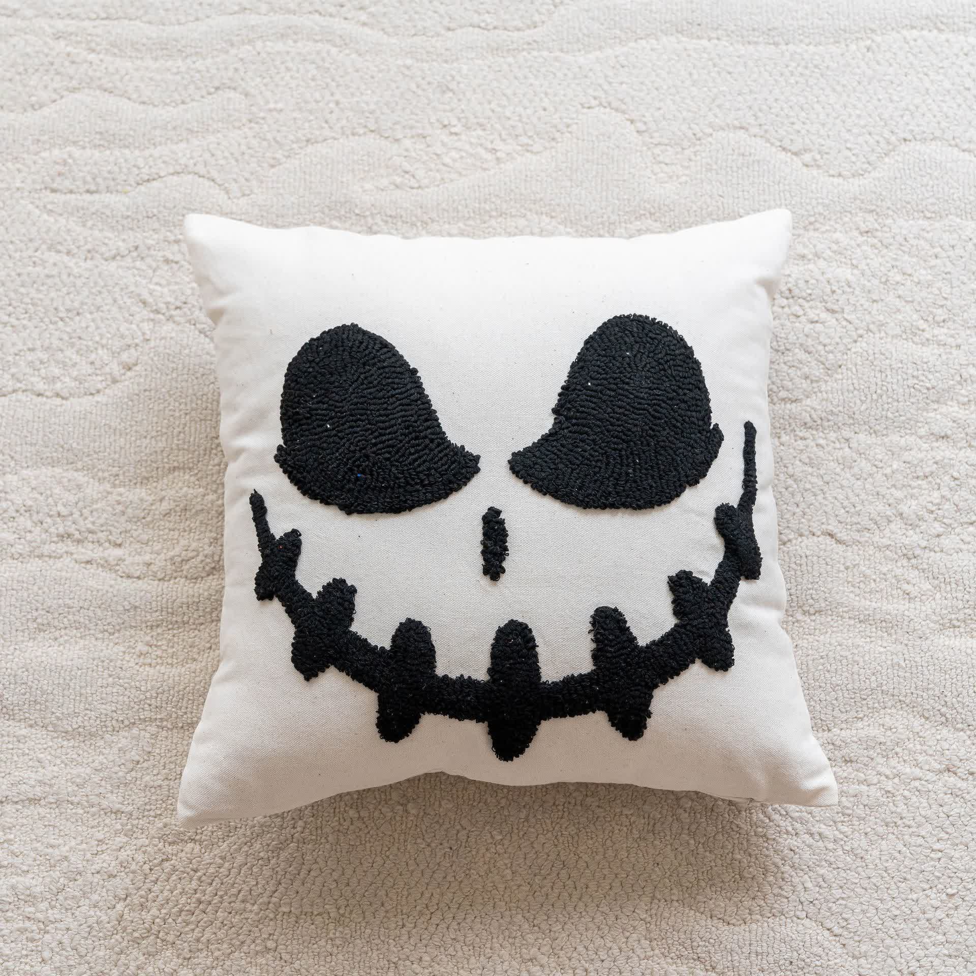 Modern Halloween Cushion Throw Pillow Cover - Grimace - 18"x 18" - image 6