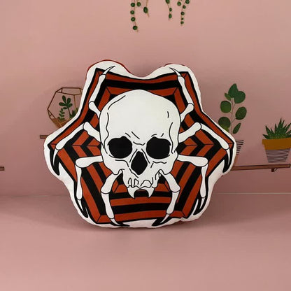Halloween Pumpkin Monster Lumbar Pillow - Spider Skull - 45cm - image 9