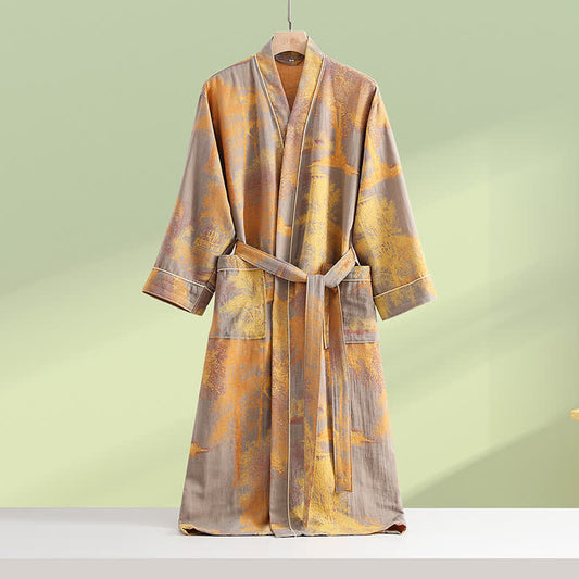 Cotton Gauze Kimono Long Sleeve Bathrobe - XL - image 0