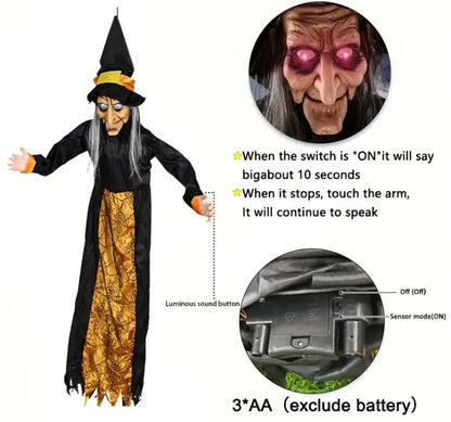 Halloween Witch Ghost Glowing Sound Toy - image 5
