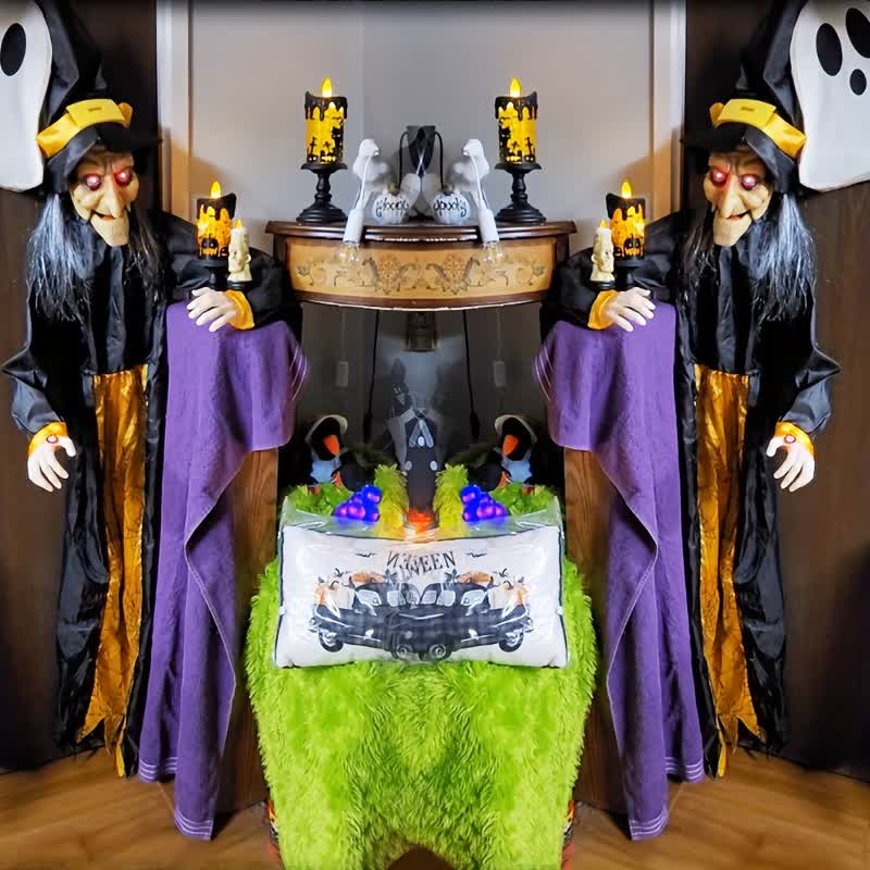 Halloween Witch Ghost Glowing Sound Toy - 130cm x 170cm - image 1