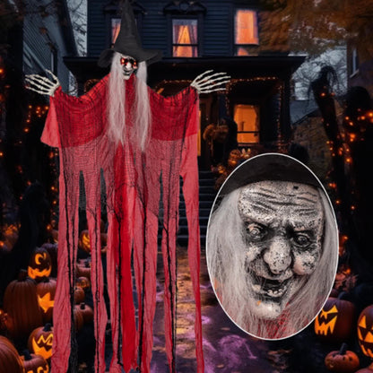  Voice-activated Glowing Witch Hanging Ornament  - image 1