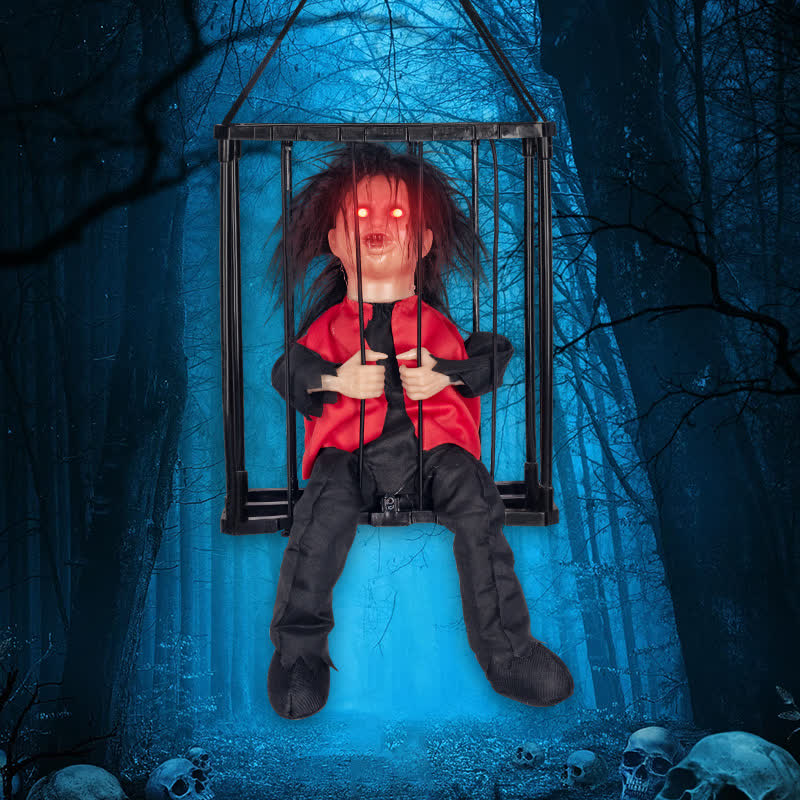 Halloween Ghost Glowing Hanging Ornament  - C - 9" x 4" x 11" - image 2