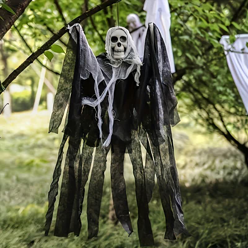 Halloween Skull Mesh Hanging Ornament  - image 5
