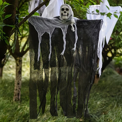 Halloween Skull Mesh Hanging Ornament  - image 4