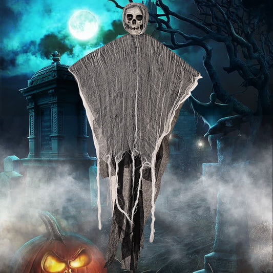 Halloween Skull Mesh Hanging Ornament  - 52cm x 90cm - image 0